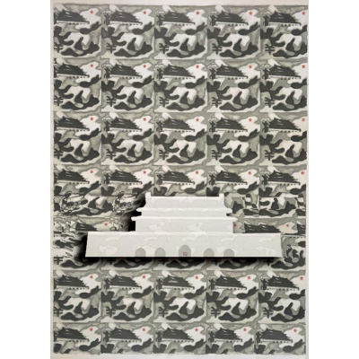 水墨天安门效果图