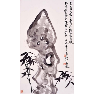 竹石图