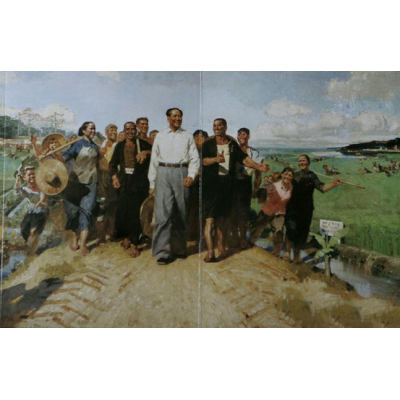 毛主席视察广东农村