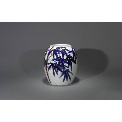 九龙山人罐（青花瓷）