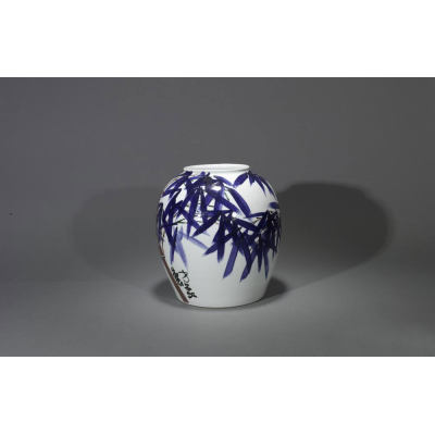 天成罐-（青花瓷细节图二)