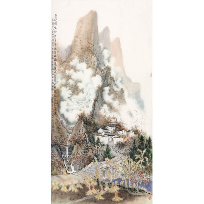 方骏云山佳处-34x101