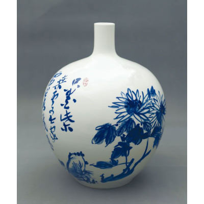 徐利明青花瓷书画作品