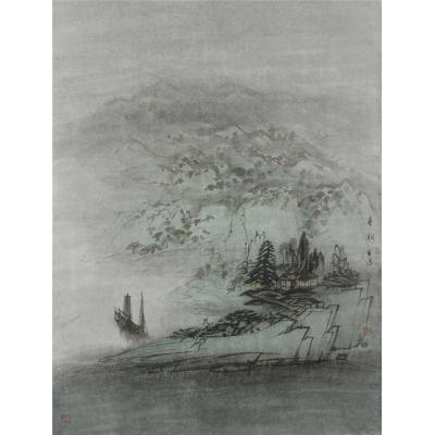 《春潮》，尺寸为125x94cm