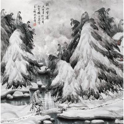 2003年作 溪山雪霁