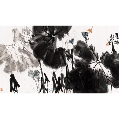 张道兴书画作品《夏趣》