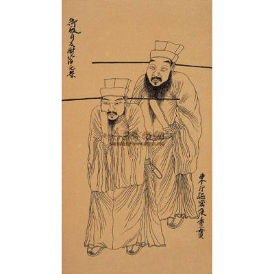 水浒人物八十图·宿元景-童贯