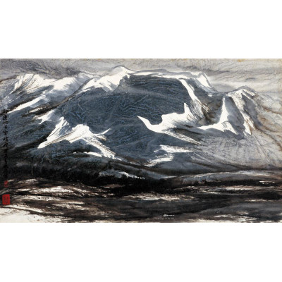 祁连山上雪横飞