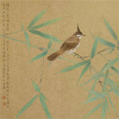 窗前一丛草青翠