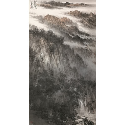 云绕苍山岚气生