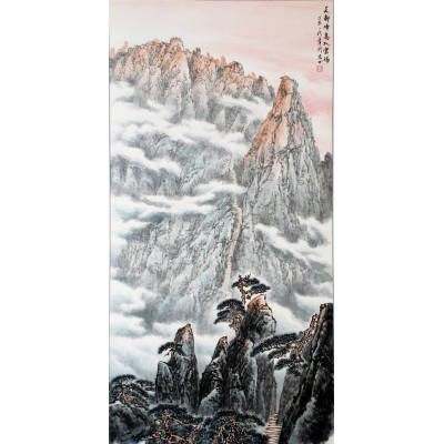 天都峰高入云端