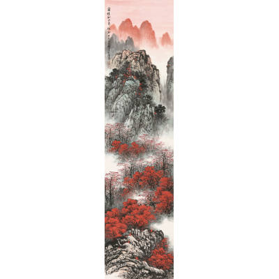 霜积秋山万树红