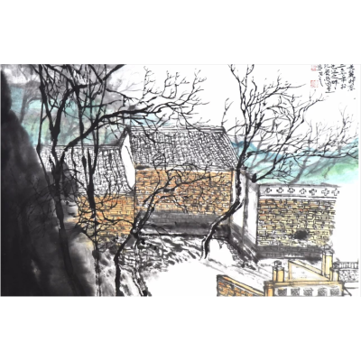 山水写生之2（美丽村落）