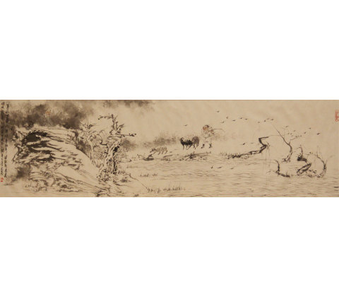 一尊秋坐静水头